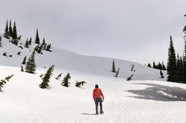 Use the winter season to try something new, like snowshoeing. Photo by Amanda Capritto.